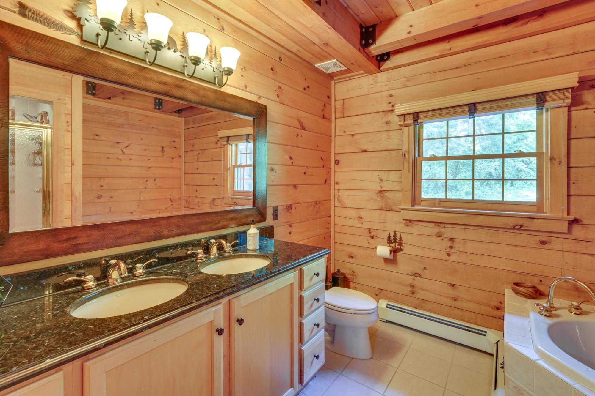 Luxury Log Cabin With Ev Charger And Mtn Views! Blairstown Экстерьер фото