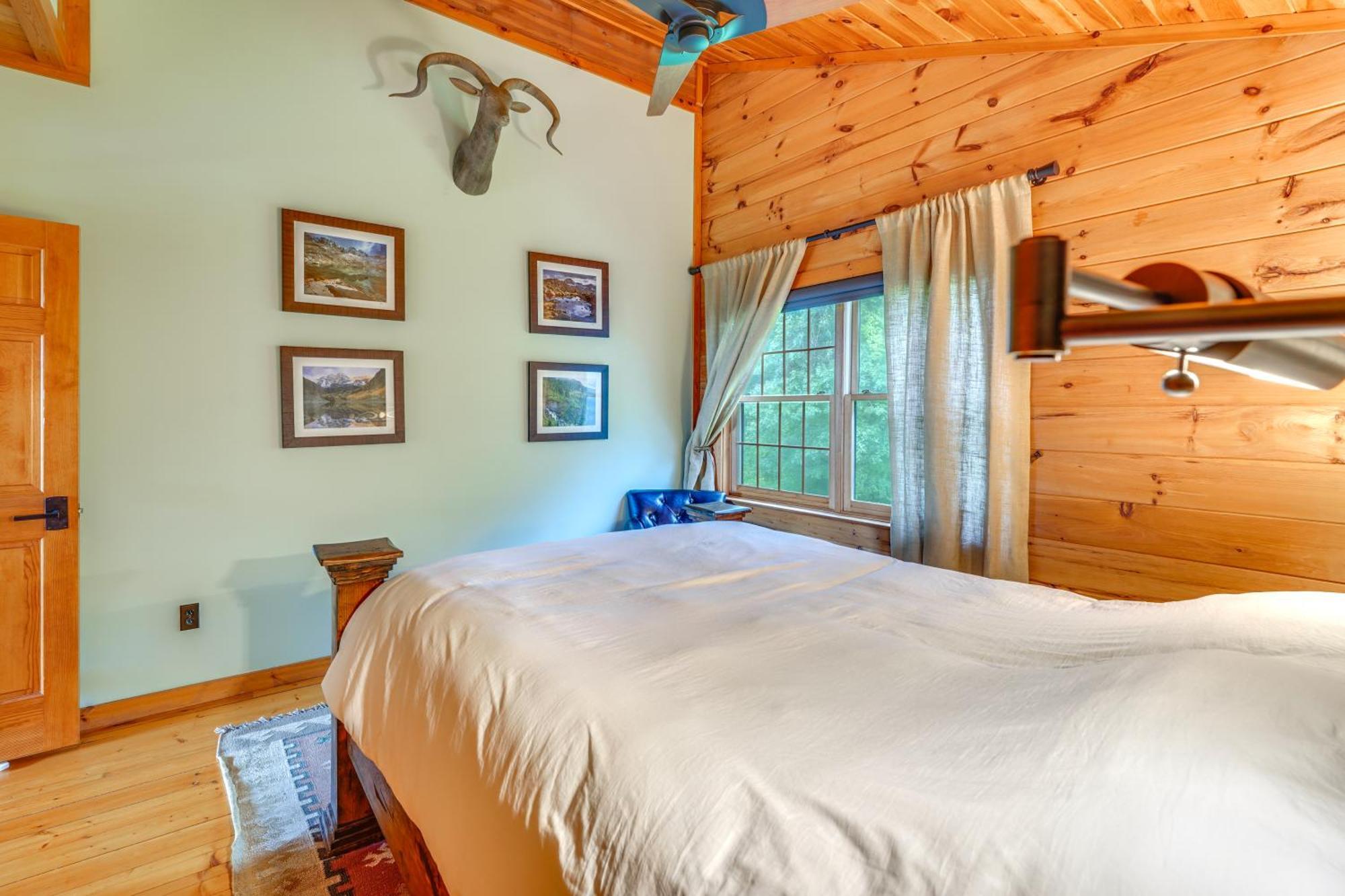 Luxury Log Cabin With Ev Charger And Mtn Views! Blairstown Экстерьер фото