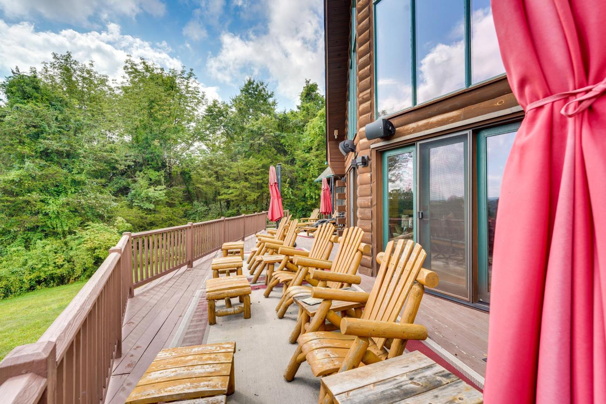 Luxury Log Cabin With Ev Charger And Mtn Views! Blairstown Экстерьер фото