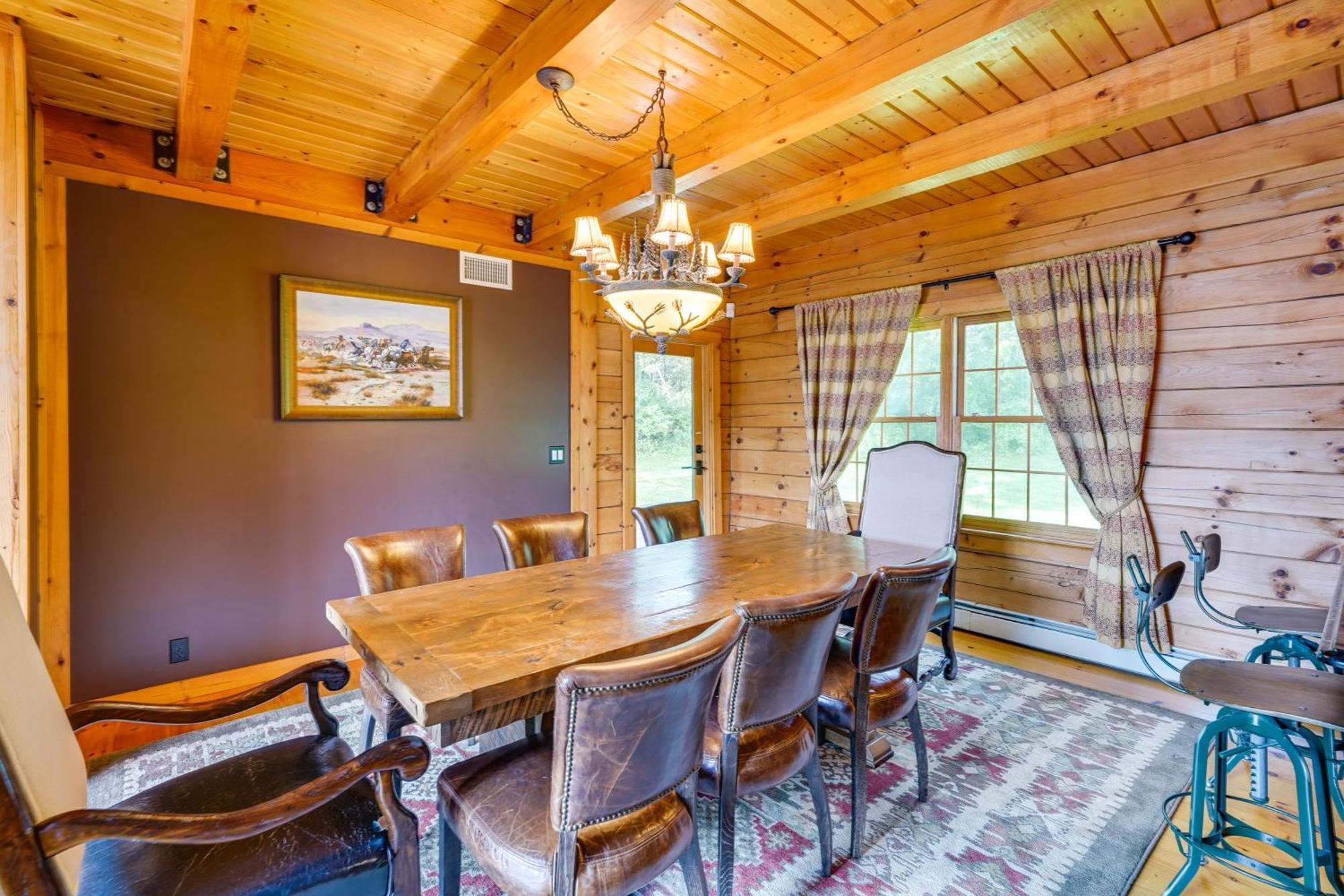 Luxury Log Cabin With Ev Charger And Mtn Views! Blairstown Экстерьер фото